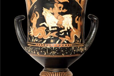 sanniti ed egizi vaso montesarchio - cratere d'asteas