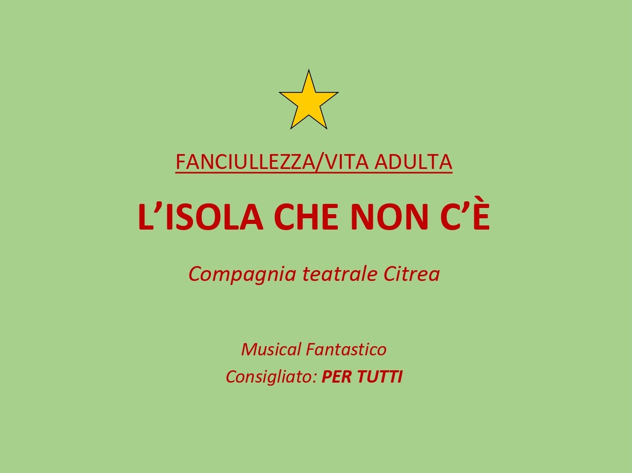 L'ISOLA CHE NON C'è